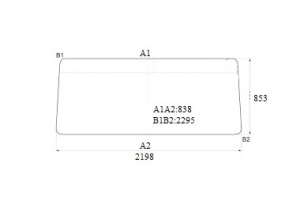 Стекло лобовое HOWO A7,А5 нов.обр.