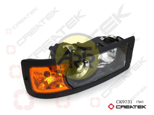 Фара правая стекло SHAANXI F2000 CREATEK